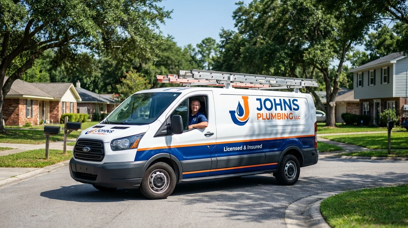 Johns Plumbing LLC service van in Glenwood Springs, CO