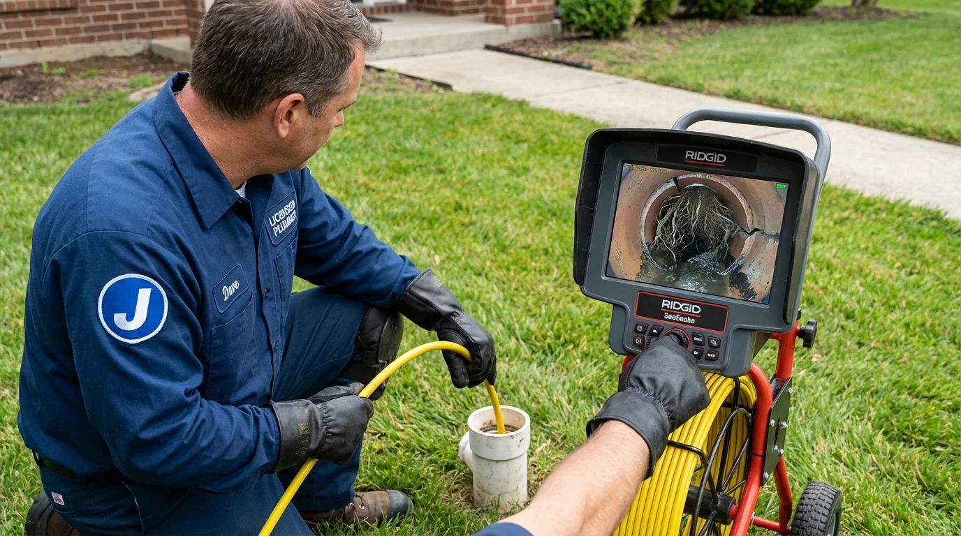 Sewer camera inspection being performed by Johns Plumbing LLC in Glenwood Springs