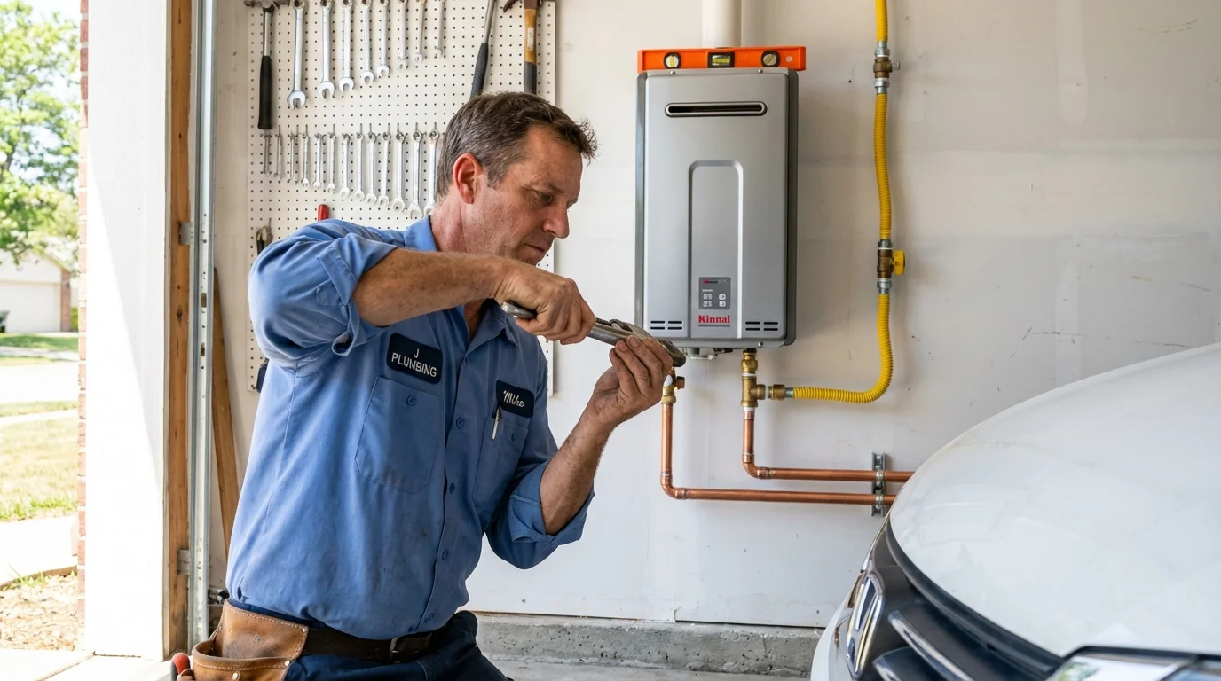 Tankless water heater installation by a Johns Plumbing LLC plumber in Glenwood Springs